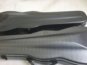 Sinomusik marque Archtop Design fibre de verre Triangle <span class=keywords><strong>violon</strong></span> étui rigide <span class=keywords><strong>4</strong></span>/<span class=keywords><strong>4</strong></span> couleur noire accessoires musicaux fabriqués en chine - Product Image 5