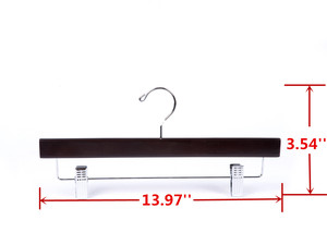 Vente en gros <span class=keywords><strong>cintre</strong></span> à pantalon personnalisé Offre Spéciale pinces en <span class=keywords><strong>bois</strong></span> cintres pour jupes - Product Image 4
