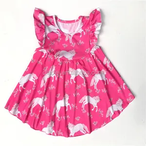 Robe d'été en coton pour petites filles, tenue de fête, mignonne