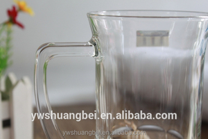 Carafe à eau en verre de 1,7 L avec poignée latérale et bec verseur, carafe à lait en verre, pichet en verre - Product Image 4