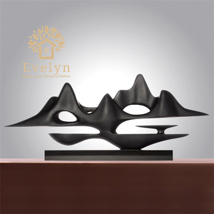 Casa decoração abstrata jardim arte ideias artesanais clara polyresina escultura