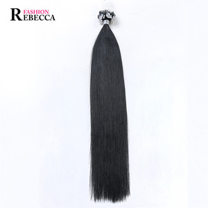 <span class=keywords><strong>Rebecca</strong></span> Gros 100% Remy Vierge Micro Boucle Anneau Extension De Cheveux Humains Fournisseur - Product Image 4