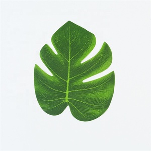 V-3123 Vente Chaude Hawaii Fête Mer Plage Décoration Vert Feuille De <span class=keywords><strong>Monstera</strong></span> Artificielles Pour Table - Product Image 5