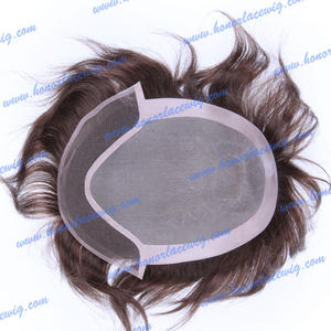 <span class=keywords><strong>HT21</strong></span>กลางสีน้ำตาลสี#3ฟรีสไตล์โมโนลูกไม้NPU 1/4 "ขอบ#64ฐานลูกไม้สามารถเลือกวิกผู้ชาย100%อินเดียมนุษย์remyผม - Product Image 4