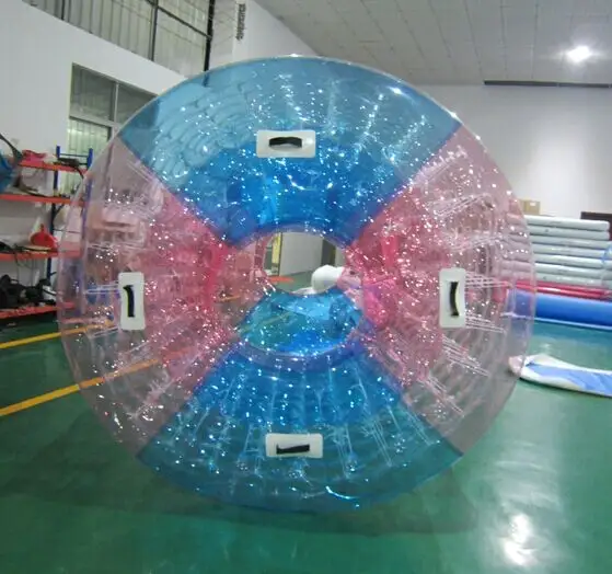 China por mayor rodillo inflable del agua, rueda de rodillo inflable, diversión inflable rodillo