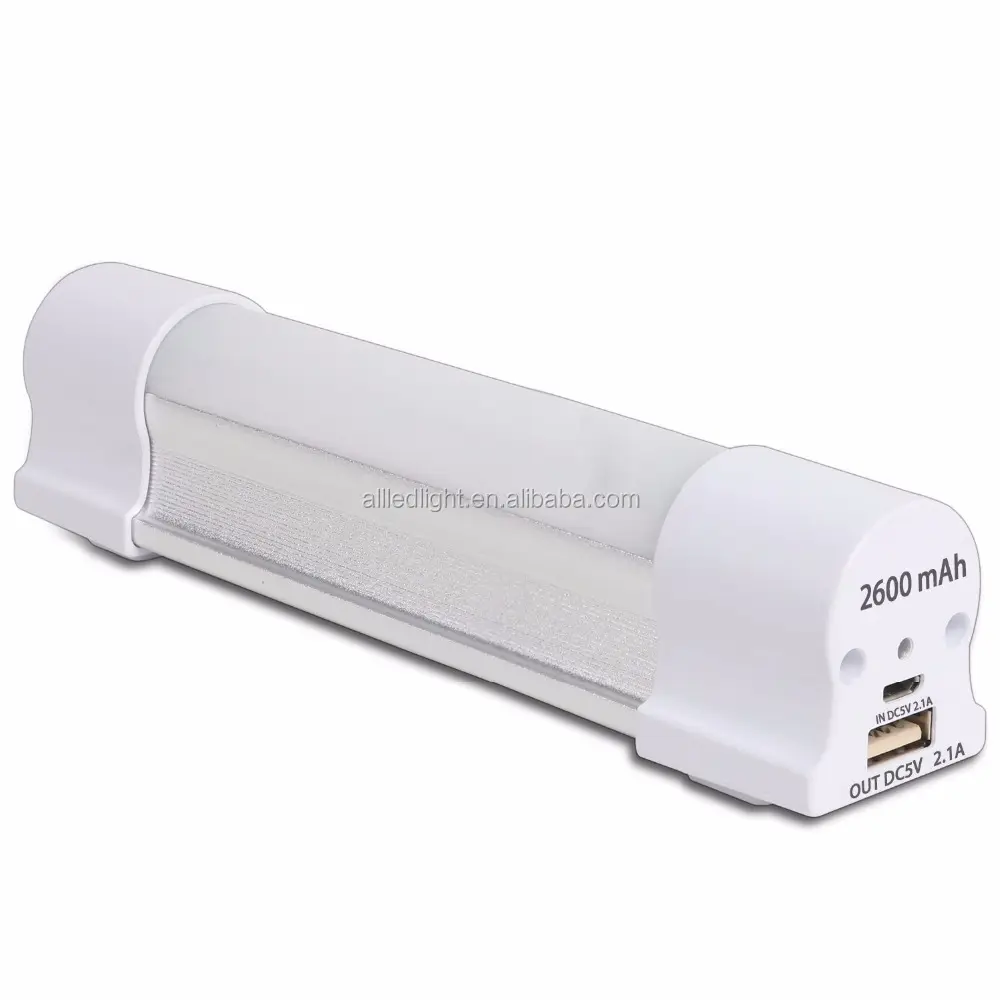 Luz de emergencia LED G20, lámpara de acampada con función de Banco de energía, recargable por USB, 5V, Flash SOS medio y fuerte