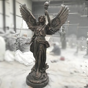 Scultura <span class=keywords><strong>di</strong></span> angelo grande in vetroresina per esterni della <span class=keywords><strong>luce</strong></span> della dea - Product Image 2