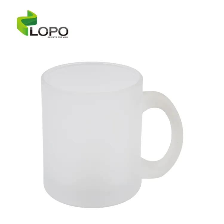 Blank 11 oz Frosted Sublimation Glass Mug