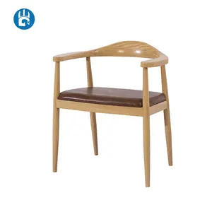 Silla auxiliar de comedor de diseño industrial vintage hans wegner wishbone