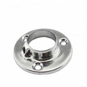 Flangia di Supporto in Lega di Zinco con Finitura Nichelata, Spessore 1,2mm, <span class=keywords><strong>per</strong></span> Tubi di <span class=keywords><strong>Armadi</strong></span> e Mobili (Misure 19-32mm) - Product Image 2