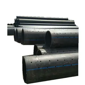200mm HDPE tubería HDPE perforado drenaje tubo de flujo de los precios de los