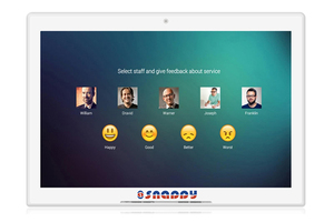 L Shape sondaggio sulla soddisfazione del cliente del dispositivo di marcatura con feedback del cliente sul tablet touch a <span class=keywords><strong>cinqu</strong></span> - Product Image 4