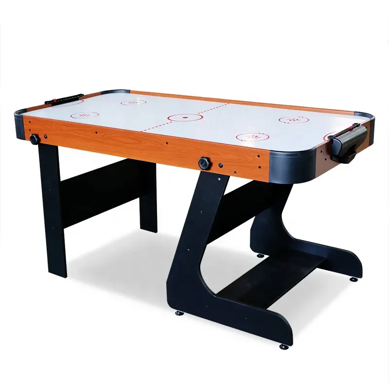 Mesa de hockey de aire plegable de 4 pies y 5 pies, juegos de arcade, mesa de hockey accionada por aire