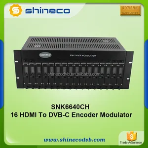 16 in1 HDMI至DVB-C CATV数字QAM头端调制器