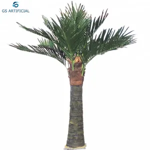 Coconut Tree 3 Meters Artificial Fiberglass Material Outdoor / Indoor Decorations Plastic Palm Tree