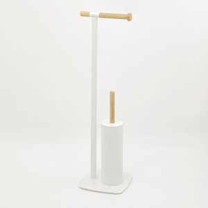 Porte-papier toilette en forme de 7 avec support pour brosse de toilette - Product Image 4