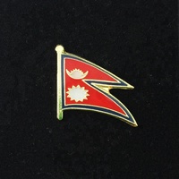 Haute Qualité Népal drapeau épinglette/Népal badge/Népal drapeau
