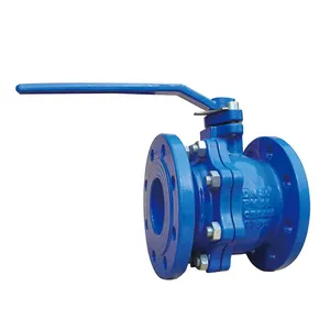 DIN3357 PN10/16 GG25 Cast Iron Double Flange Ball Valve Manufacturers