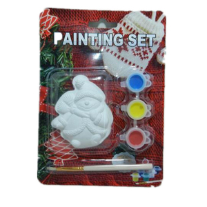 Diy X'mas santa claus forme en céramique diy ensemble de peinture enfant <span class=keywords><strong>dessin</strong></span> ensemble - Product Image 4