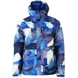 Không Có Sự Sợ Hãi Công Viên Trượt Tuyết Áo Khoác Mens Màu Xanh Skiwear Camo Trượt Tuyết Áo Khoác