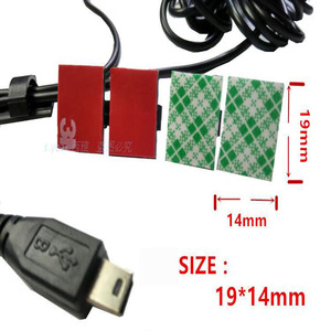 Cable de carga para coche, Cable de carga USB, línea de Internet, adhesivo Original de 3m, gancho de Clip - Product Image 2