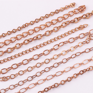 Chaînes en laiton vintage torsadées pour la fabrication de bijoux, accessoires de bijouterie en platine pour femmes, rallonges de collier et bracelets - Product Image 4