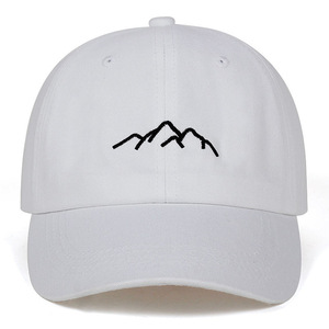 Gorras de Béisbol Bordadas con Diseño de Cadena de Montañas, Gorras Ajustables con Cierre a Presión, Gorras de Moda Estilo Dad Hat - Product Image 6