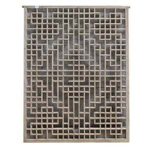 Cinese Antico In Legno Intagliato Schermo Decorazione Partizione Schermo A Parete - Product Image 3