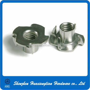 5/16 ''3/8'' #10-24 304 in acciaio inox 316 mobili T dadi con 4 punte per legno - Product Image 2