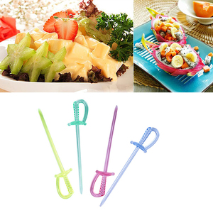 Cóctel desechables Kit de mezcla agitadores <span class=keywords><strong>bar</strong></span> herramientas picos de plástico para frutas - Product Image 6
