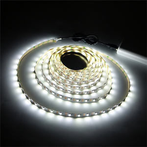 <span class=keywords><strong>Bande</strong></span> lumineuse blanche <span class=keywords><strong>led</strong></span> 3528, 5V, USB, 60led/m, ruban de support auto-adhésif, rétro-éclairage de télévision, de PC, avec câble usb - Product Image 4