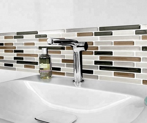 Pegatina de <span class=keywords><strong>vinilo</strong></span> 3D para pared <span class=keywords><strong>mosaico</strong></span> adhesivo para chimenea, azulejo impermeable para decoración de pared Interior - Product Image 4