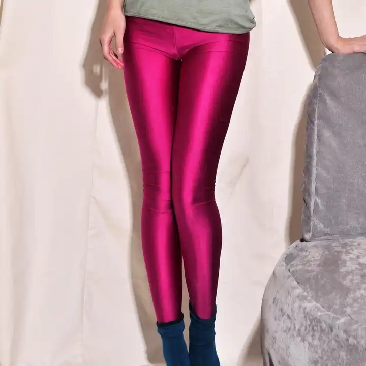 American Apparel Shiny Nylon Tricot Leggings, Cobalt, X-Small at Amazon  Women's Clothing store