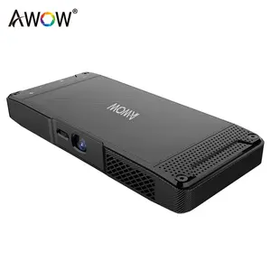 AWOW S2 DLP LED Pico Video Projector Designed for iPhone 5/6/7/8 really 100 Lumens - Pocket Size Portable Mobile Mini Projector