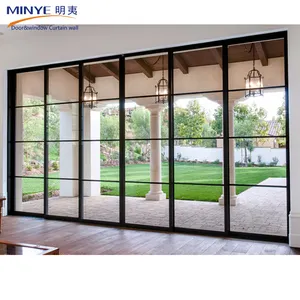 Harga Pabrik Desain Modern Eksterior PVC Pintu dan Jendela Depan Pintu dan Jendela