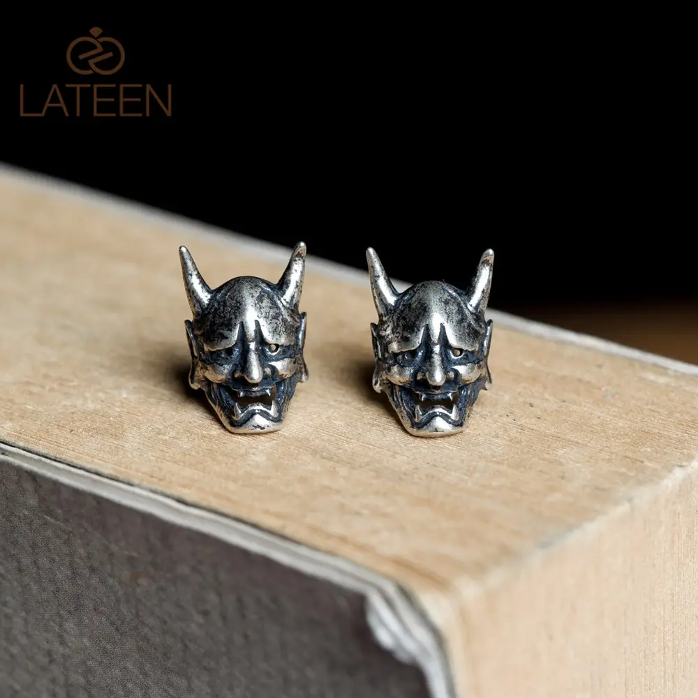 Gothic Fashion Jewellery S925 Men Creative Skull Head Punk Stud Jewelry Earrings for Man and Women