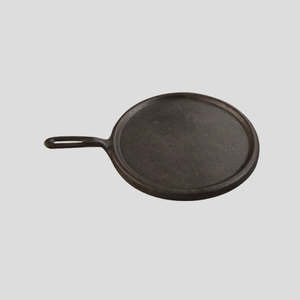 Venta al por mayor presazonadas vegetales Frypan utensilios de cocina redonda antiadherente de hierro fundido sartén con mango de madera - Product Image 2