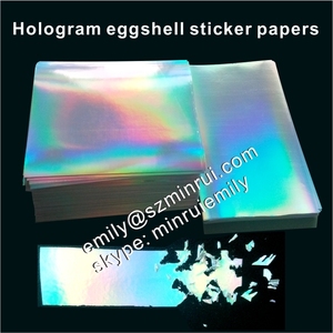 New Hologram Ultra Destructible Vinyl Eggshell Sticker Giấy Tờ, Bán Hot Bắt Mắt Phản Chiếu Holographic Dán Hình Vỏ Trứng - Product Image 4
