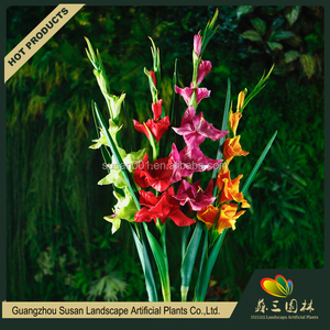 Meilleur qualité PU real touch <span class=keywords><strong>glaïeul</strong></span> fleur faible coût faux artificielle fleurs décoration - Product Image 2