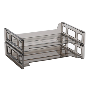 <span class=keywords><strong>Plateaux</strong></span> à documents ouverte, en plastique, 2pk, pour bureau <span class=keywords><strong>de</strong></span> remplissage - Product Image 3