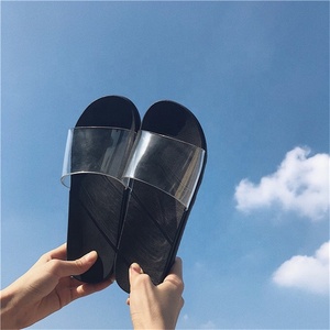 <strong>Black</strong> Shoes <strong>Women</strong> Custom Sandal Slide Transparent Pvc <strong>Slippers</strong> - Product Image 2