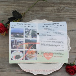Invitation de <span class=keywords><strong>mariage</strong></span> personnalisée avec ruban et <span class=keywords><strong>carte</strong></span> <span class=keywords><strong>d</strong></span>'<span class=keywords><strong>embarquement</strong></span> - Product Image 2