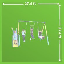 Bộ Ghế Xoay 9 Trạm Đa Chức Năng, Bộ Ghế Trượt Và Ghế Xoay Cho Trẻ Em - Product Image 3