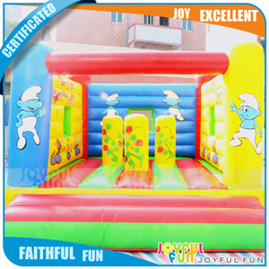 Joyeux <span class=keywords><strong>Plaisir</strong></span> Heureux Rebond <span class=keywords><strong>Maison</strong></span> Gonflable Saut Videur Château pour Vente - Product Image 1