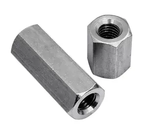 Din934 porca hexagonal em aço inoxidável, conector hexagonal estendido m5