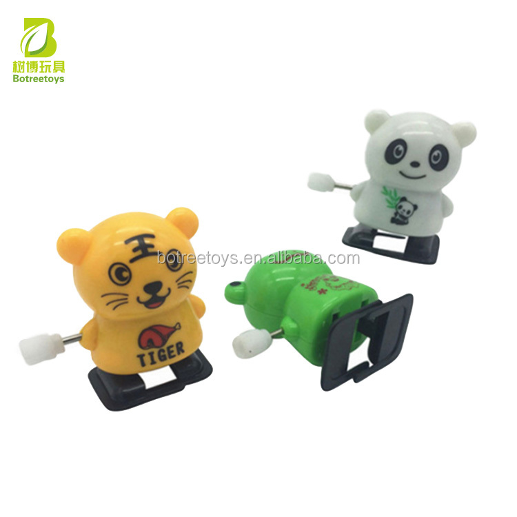 Cartoon Animals Wind Up Toys Plastic Kids Walking Clockwork Toy