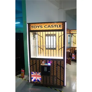 Londres style jouet grue + foire de canton jouet griffe grue distributrice machine
