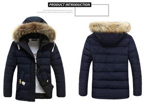 Áo khoác nam mùa đông kiểu trench coat Hàn Quốc dáng ôm chất liệu nhung dày có mũ - Product Image 4