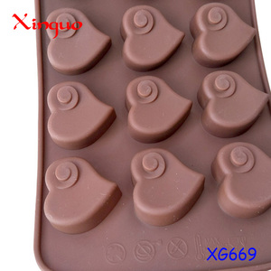 372 stampo per cioccolato in silicone a 15 fori vassoio per ghiaccio in silicone a forma di amore strumenti per la fornitura della cucina vassoi per stampi per sapone resina silicone per cioccolato - Product Image 6