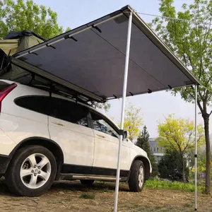 Car Camping 4 × 4ポータブル太陽シェードCar屋根Side Awningキャンプ---2x2m